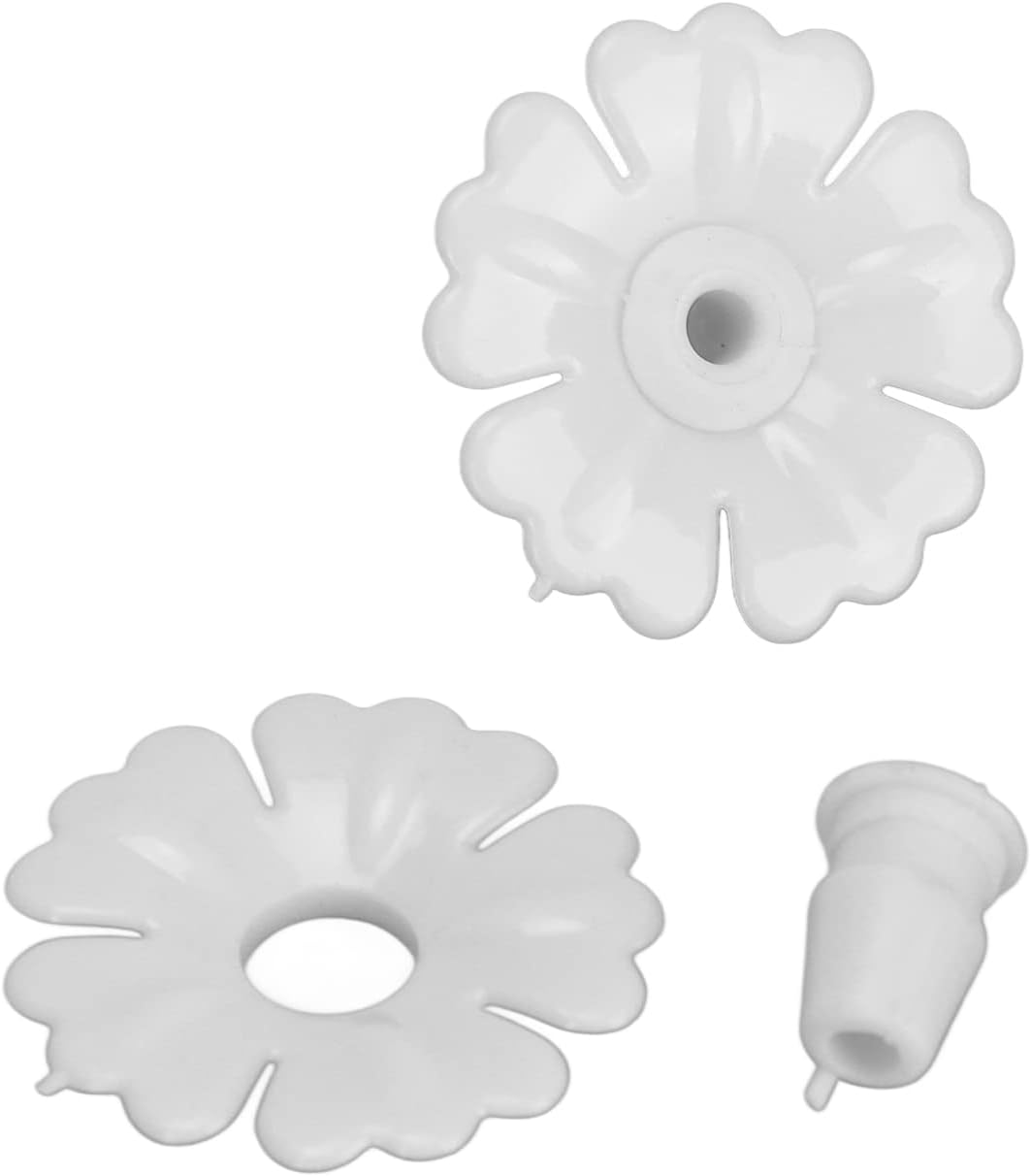 CHICIRIS Hummingbird Feeder Flowers,30 Set Hanging Hummingbird Feeder Parts for Hummingbird Feeder Garden Outdoors Supplies (White)
