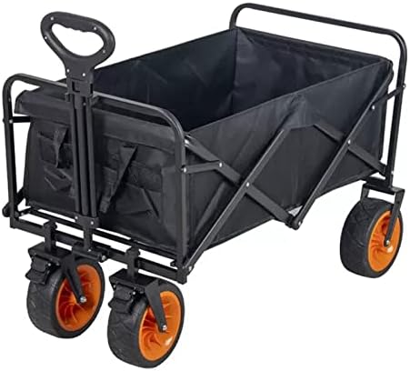 Portable Camping Cart,Camping Trolley, Outdoor Foldable Trolley, Camping Car Camping Small Beach Cart,Garden Wagon,Extra Large Capacity 150L
