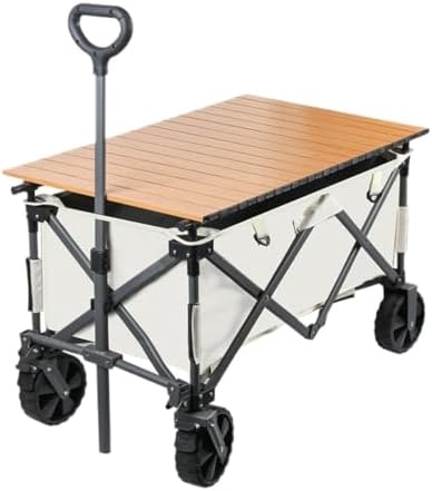 Portable Camping Cart,Portable Foldable Beach Camping Shopping Cart Ou