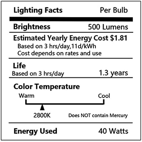 Oven Light Bulb 40 Watt Appliance Light Bulb, High Temperature 300 Degree Resistant Appliance Bulb for Oven, Stove, Refrigerator, Microwave E26 Medium Base, A15 2-Pack