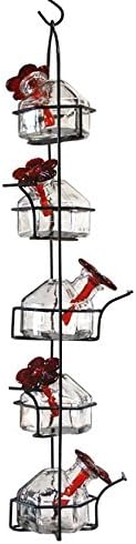BestNest Parasol Clear Tall Lunch Pail Hummingbird Feeder, 17.5 oz Cap