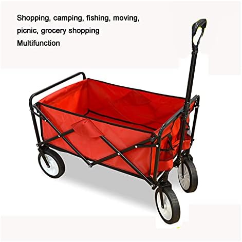 Collapsible Wagon Cart with Wheels Foldable Folding Wagons Carts Silen