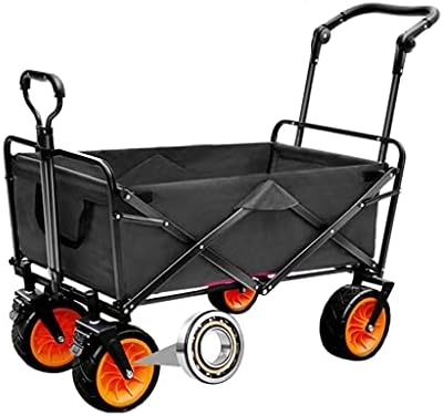 Outdoor Foldiutility Wagon Garden Foldable Wagon Cart, Portable Outdoo