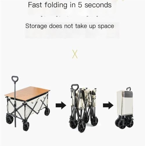 Portable Camping Cart,Portable Foldable Beach Camping Shopping Cart Ou