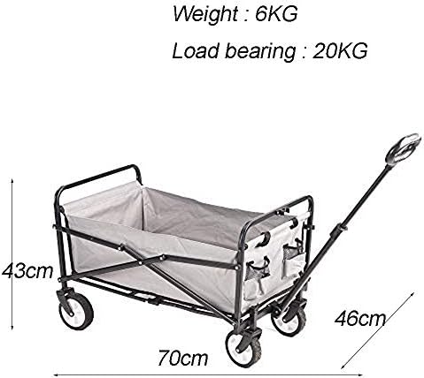 Portable Camping Cart,Garden Cart Foldable Pull Wagon Stroller Camping