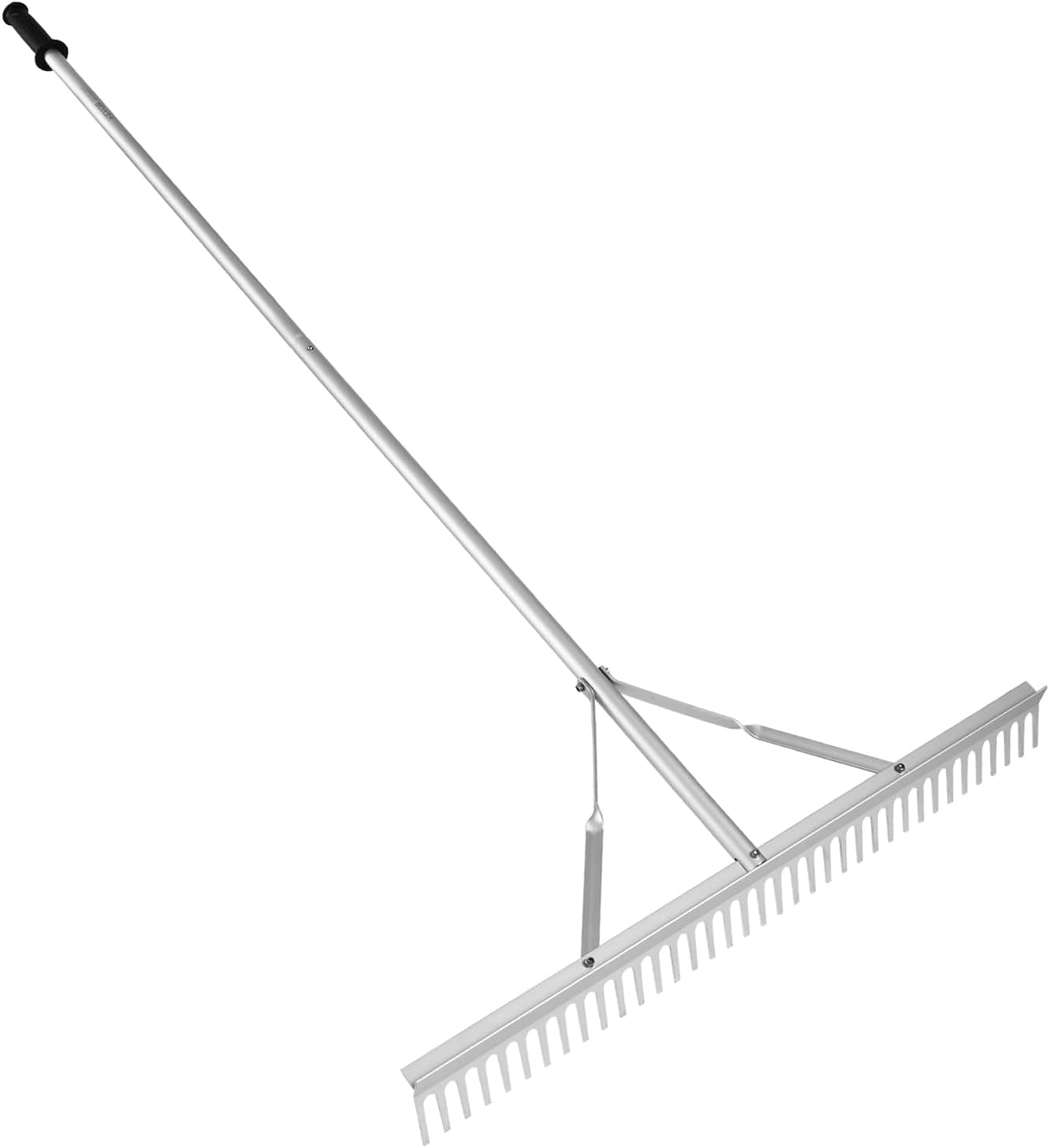 VEVOR Landscape Rake, 36" Head Aluminum Lake Weed Rake with 75" Long H