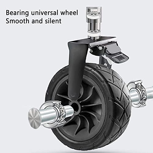 Portable Camping Cart,Portable Garden Cart Beach Trolley Outdoor Folding Trolley Double Brake Camping Trailer Adjustable Lever Load-Bearing 100kg / 220lbs