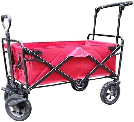 Portable Camping Cart,Outdoor Camping Folding Wagon Cart with 4 Wheels