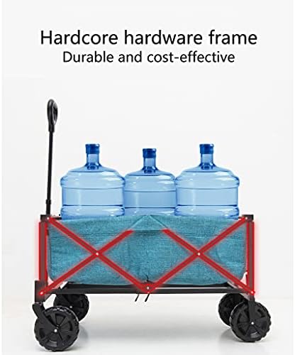 Collapsible Wagon Cart with Wheels Foldable Folding Wagons Carts Silen