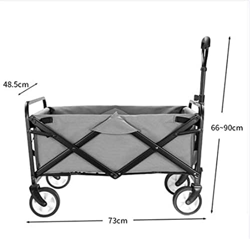 Collapsible Wagon Cart with Wheels Foldable Folding Wagons Carts Silen