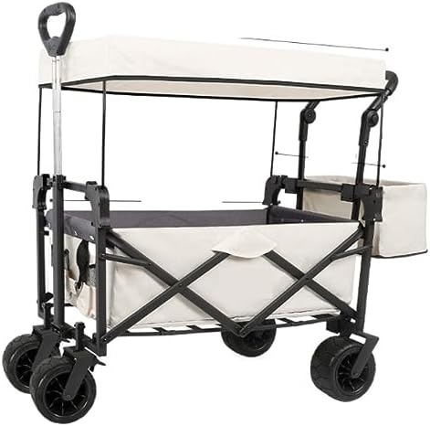 Portable Camping Cart,Outdoor Folding Camping Beach Wagon Cart with Re