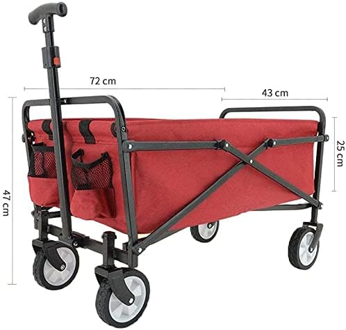 Portable Camping Cart,Heavy Duty Outdoor Beach Coapsible Utility Wagon