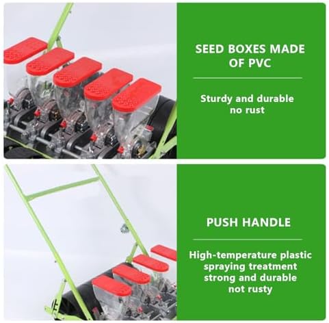 Adjustable Manual Garden Seeder for Flower & Vegetable Planting, 2-10mm Seed Dispenser, Hand-Push Tool for Small Grains, Efficient Gardening Equipment
