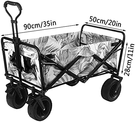 Collapsible Wagon Cart with Wheels Foldable Folding Wagons Carts Silen