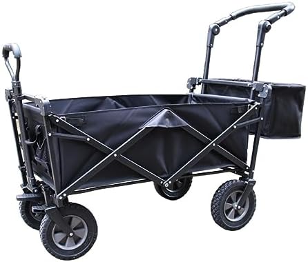 Collapsible Wagon Cart with Wheels Foldable Folding Wagons Carts Silen