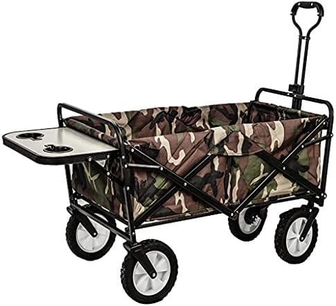 Trolleys, Outdoor Foldiutility Wagon Utility Foldibeach Wagon with Tail Table, Portable Rollibuggies, Load 80Kg/176Lb, Heavy Duty Shoppitrolley/Style 3