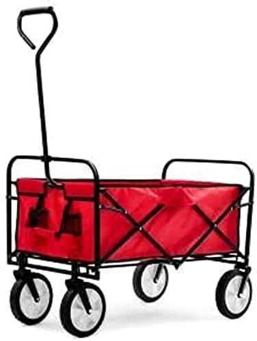Collapsible Wagon Cart with Wheels Foldable Folding Wagons Carts Silen