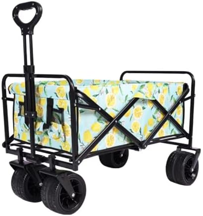 Collapsible Wagon Cart with Wheels Foldable Folding Wagons Carts Silen