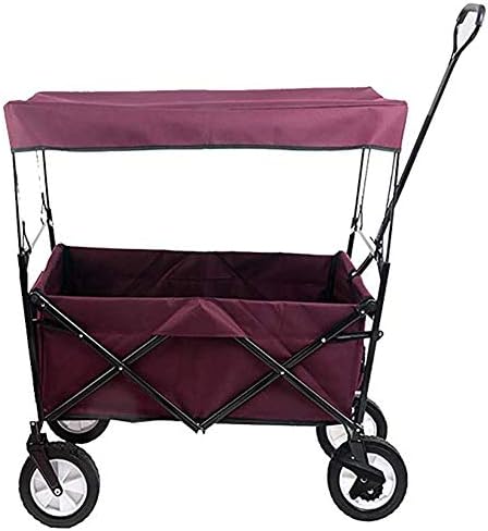 Collapsible Wagon Cart with Wheels Foldable Folding Wagons Carts Silen
