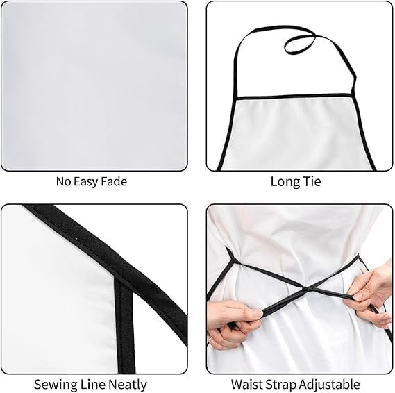 Funny Apron for Men Women Baking Gardening Sewing BBQ Waterproof Cute 