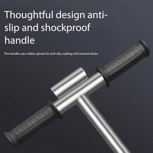 Premium Soil Sampler Tool - 304 Stainless Steel, 38mm Diameter, 40in L