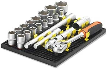 Organizer Genie - One Black Slim Pegboard to organize your Sockets, Wrenches, Pliers, Screwdrivers, Bits and All Other Tools