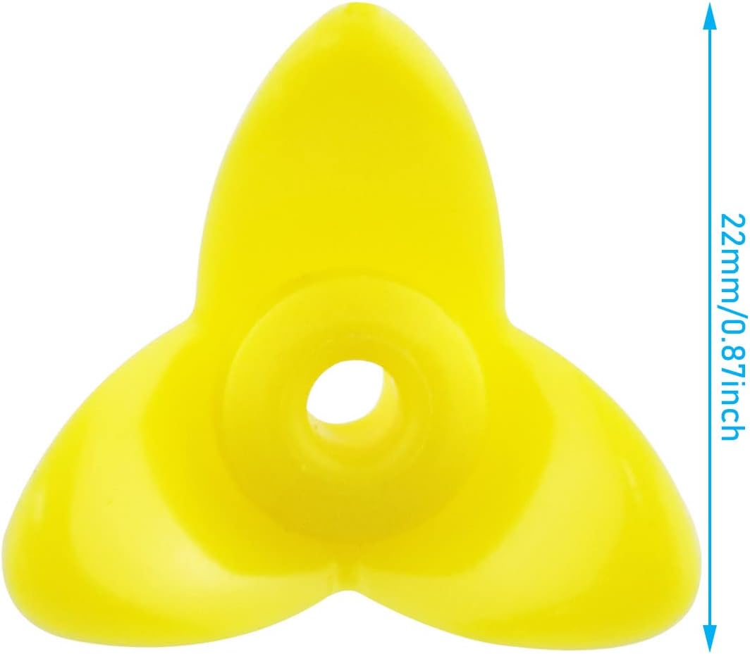 12PCS Three Leaf Hummingbird Bird Feeder Hummingbird Feeders Replacement Flowers, Feeding Ports Replacement Bird Feeder Replacement Parts for Hummingbird Feeder Hanging Feeder, Yellow
