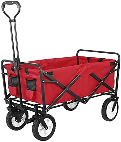 Outdoor Utility Wagon, Heavy Duty Foldigarden Portable Hand Cart, with