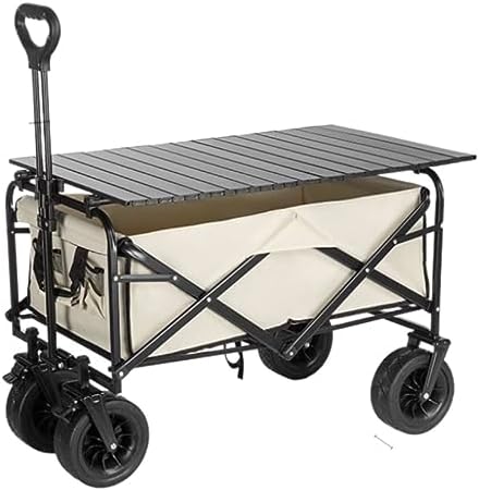 Collapsible Wagon Cart with Wheels Foldable Folding Wagons Carts Silen