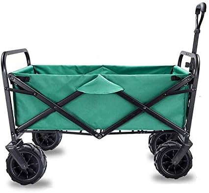 Collapsible Wagon Cart with Wheels Foldable Folding Wagons Carts Silen