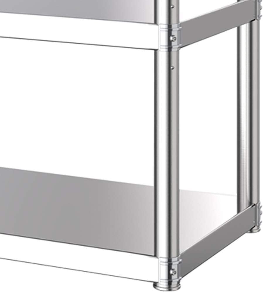 Stainless steel ceiling wine rack, hanging storage rack, minimalist kitchen shelf, outdoor plant stand, 2-tier kitchen shelves, easy to install, can bear 70-90kg (size: 120 * 35 * 80cm)