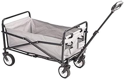 Portable Camping Cart,Garden Cart Foldable Pull Wagon Stroller Camping