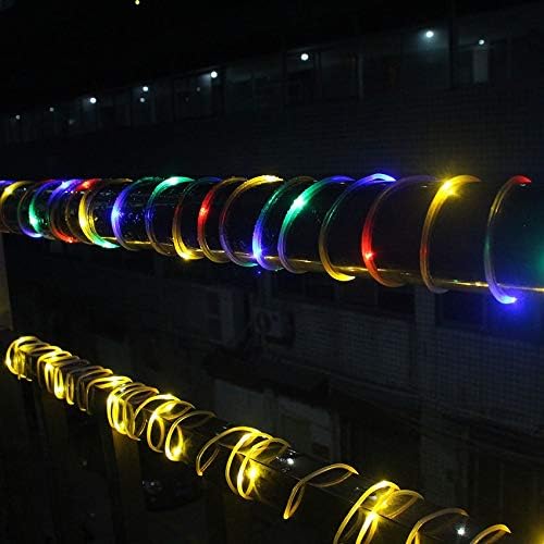 100 LEDs Rope Tube Fairy Garden Lights Solar Licht LED String Lights Solar Lamp Outdoor Waterproof Solar (Color : Multicolor Size : 5M 50LED) (Multicolor 10M 100LED)