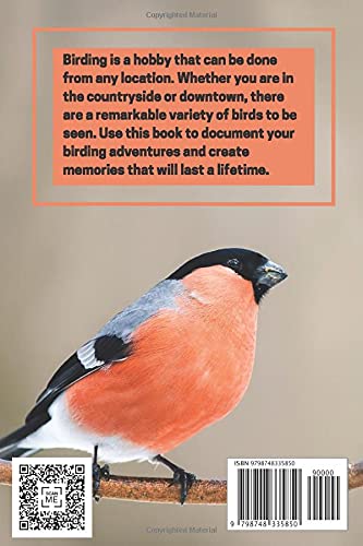 Birdwatching Logbook: Conveniently-sized birding log book for casual journaling or keeping your life list