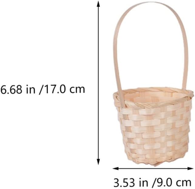 5 Pcs Planter Pots Indoor Plants Miniature Basket Decorative Woven Bas