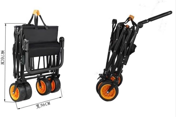 Collapsible Wagon Cart with Wheels Foldable Folding Wagons Carts Silen