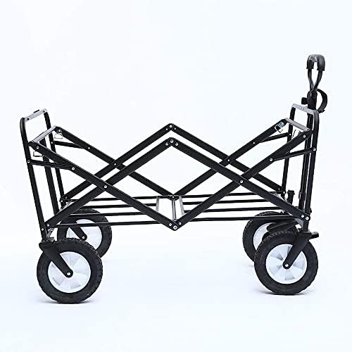 Collapsible Wagon Cart with Wheels Foldable Folding Wagons Carts Silen