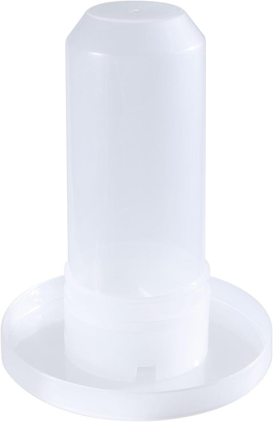 Bird Chicken Automatic Food Water Feeder Poultry Feeder Port Rain No Waste Fit for Buckets Barrels Auto Feeding Plate