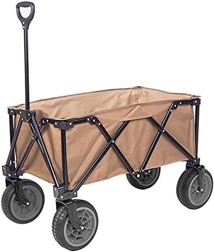 Portable Camping Cart,Outdoor Folding Utility Wagon Heavy Duty Folding