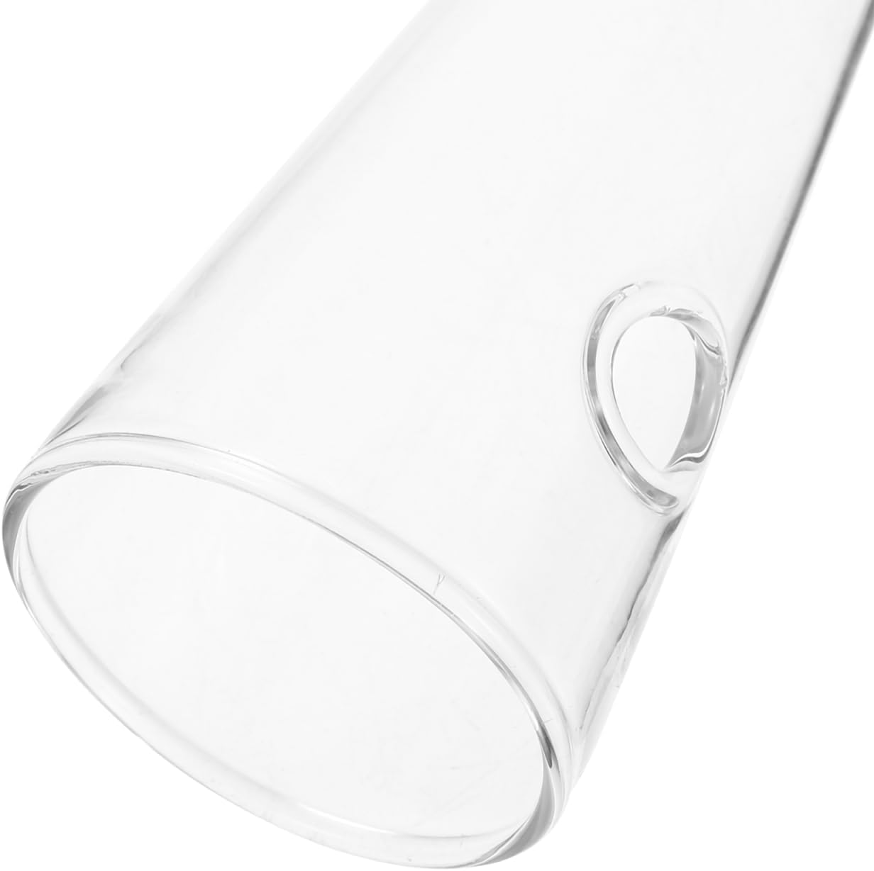 BESTOYARD 2 Pcs Wall-Mounted Vase, 6-Inches Cone Shape Transparent Hydroponic Planter for Flowers, Hanging Wall Decor for Home, Office, Balcony, and Indoor Spaces
