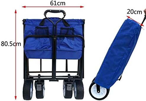 Collapsible Wagon Cart with Wheels Foldable Folding Wagons Carts Silen