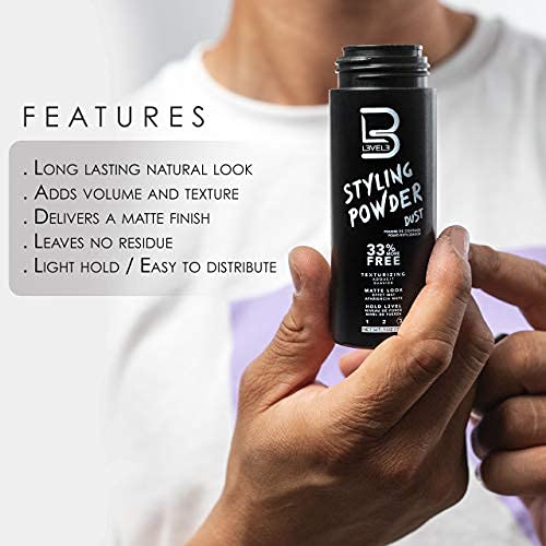 L3 Level 3 Styling Powder - Natural Look Mens Powder - Easy to Apply w