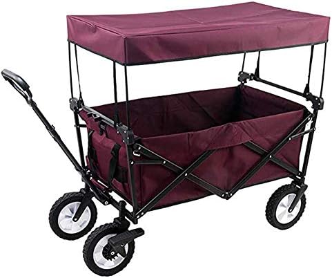 Collapsible Wagon Cart with Wheels Foldable Folding Wagons Carts Silen