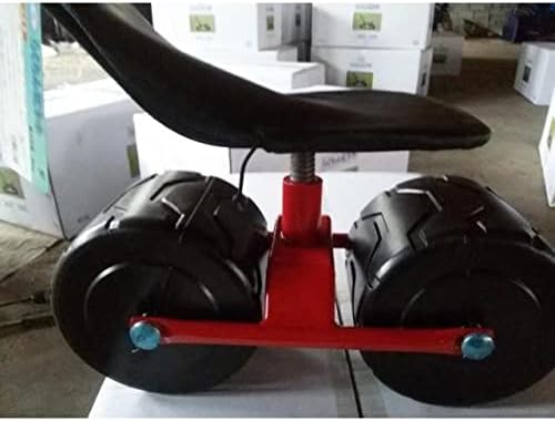 JSEIAJB Firm Iron Garden Cart Tool Planting Pickingstool Comfortable PU Sponge Seat Pad Moving Work Chair