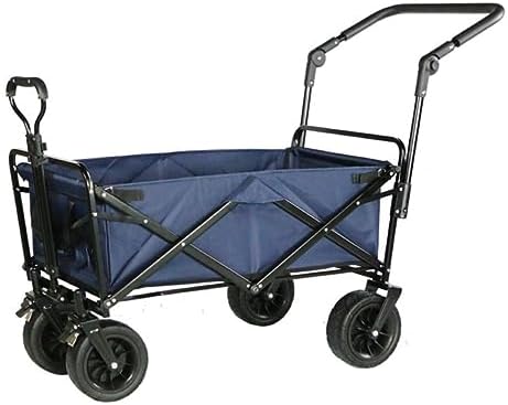 Collapsible Wagon Cart with Wheels Foldable Folding Wagons Carts Silen