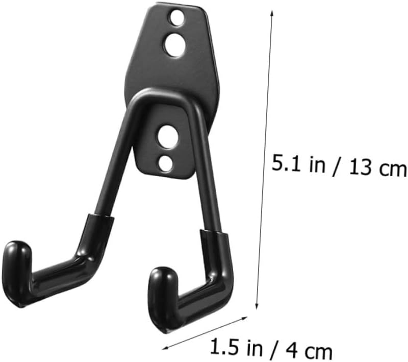 jojofuny Wall Hook 2 Pieces Metal Storage Hooks for Garage Utility and Garden Tools