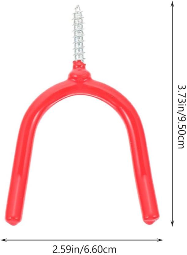 Milisten 6pcs Metal Wall Hanging Hooks Screw-in Tool Hangers for Garag