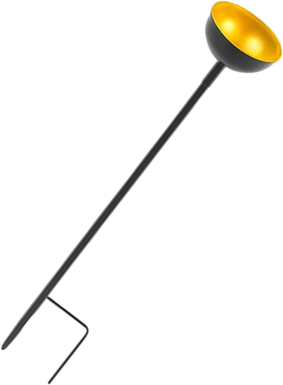 Artistic Outdoor Garden Bird Feeder Weather Metal Bowls Removable Stakes Wildlife Water Station Rain Collector Iron Bird Feeder with Removable Stakes