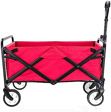 Collapsible Wagon Cart with Wheels Foldable Folding Wagons Carts Silen