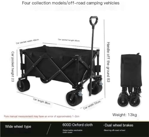 Portable Camping Cart,Portable Beach Trolley Cart for Outdoor Camping 